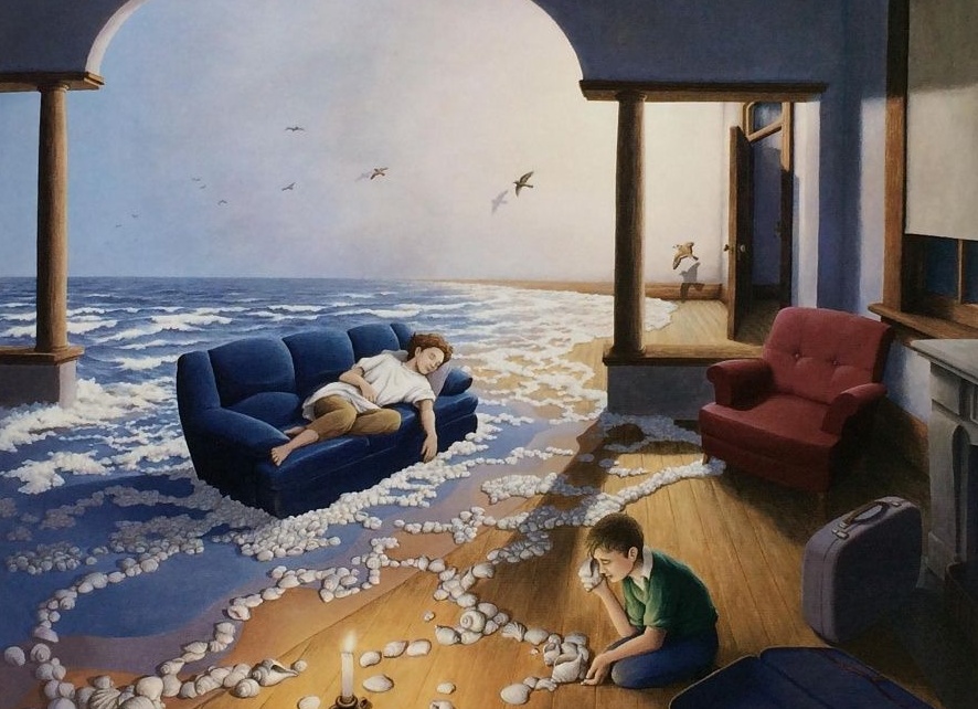 Канадский художник Роб Гонсалвес обманывает зрителей своими оптическими картинами